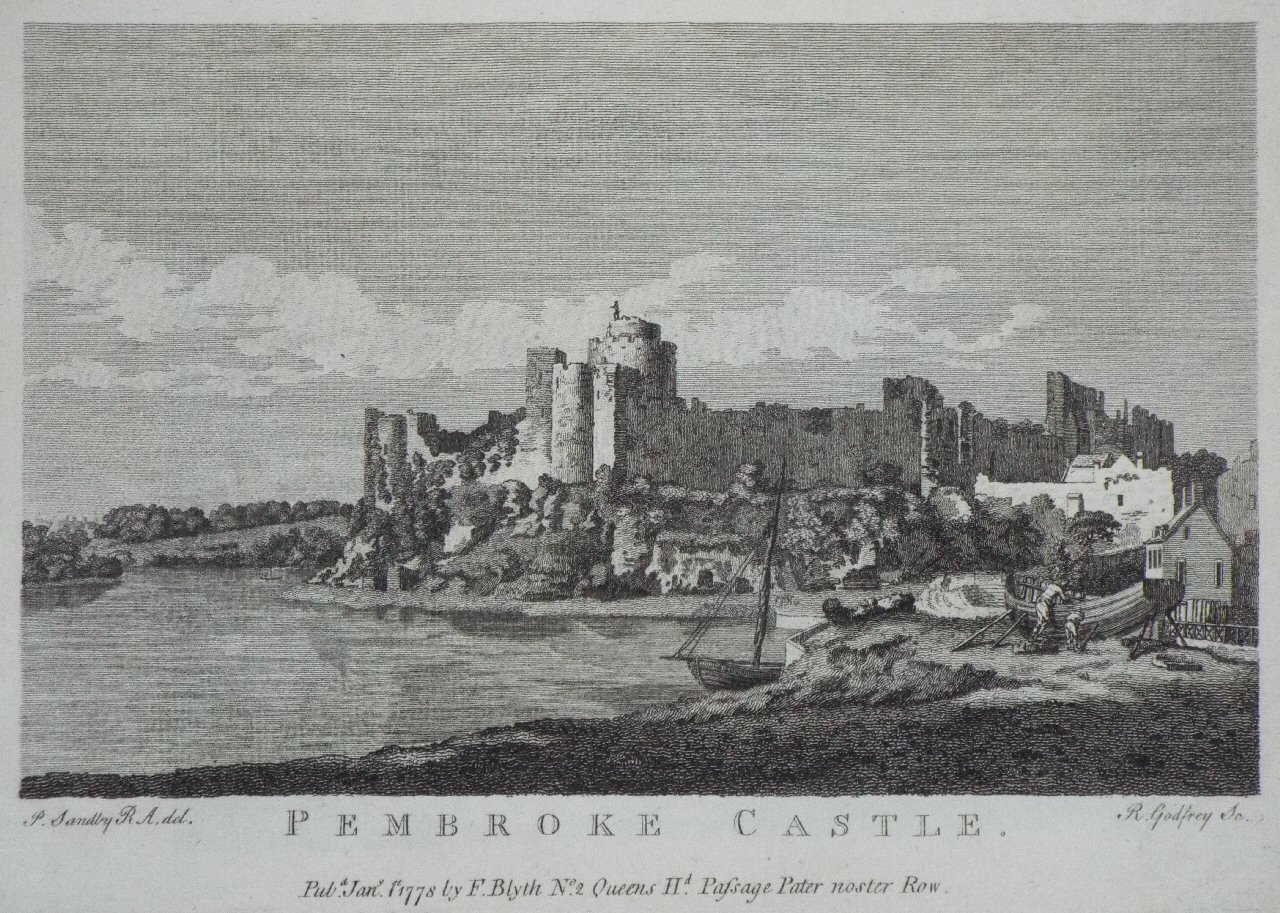 Print - Pembroke Castle. - Godfrey